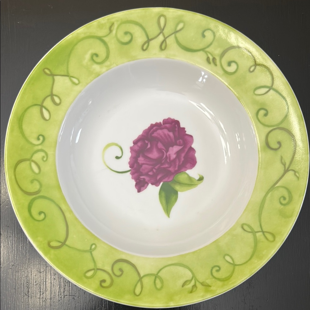 WESTBURY Court Lyrical Blooms Camellia Pasta Bowl 12”